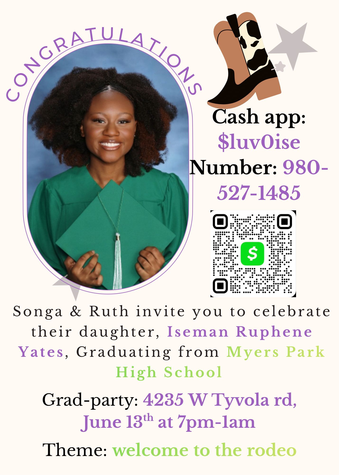 Iseman Ruphene Yates — Class of 2026 flyer