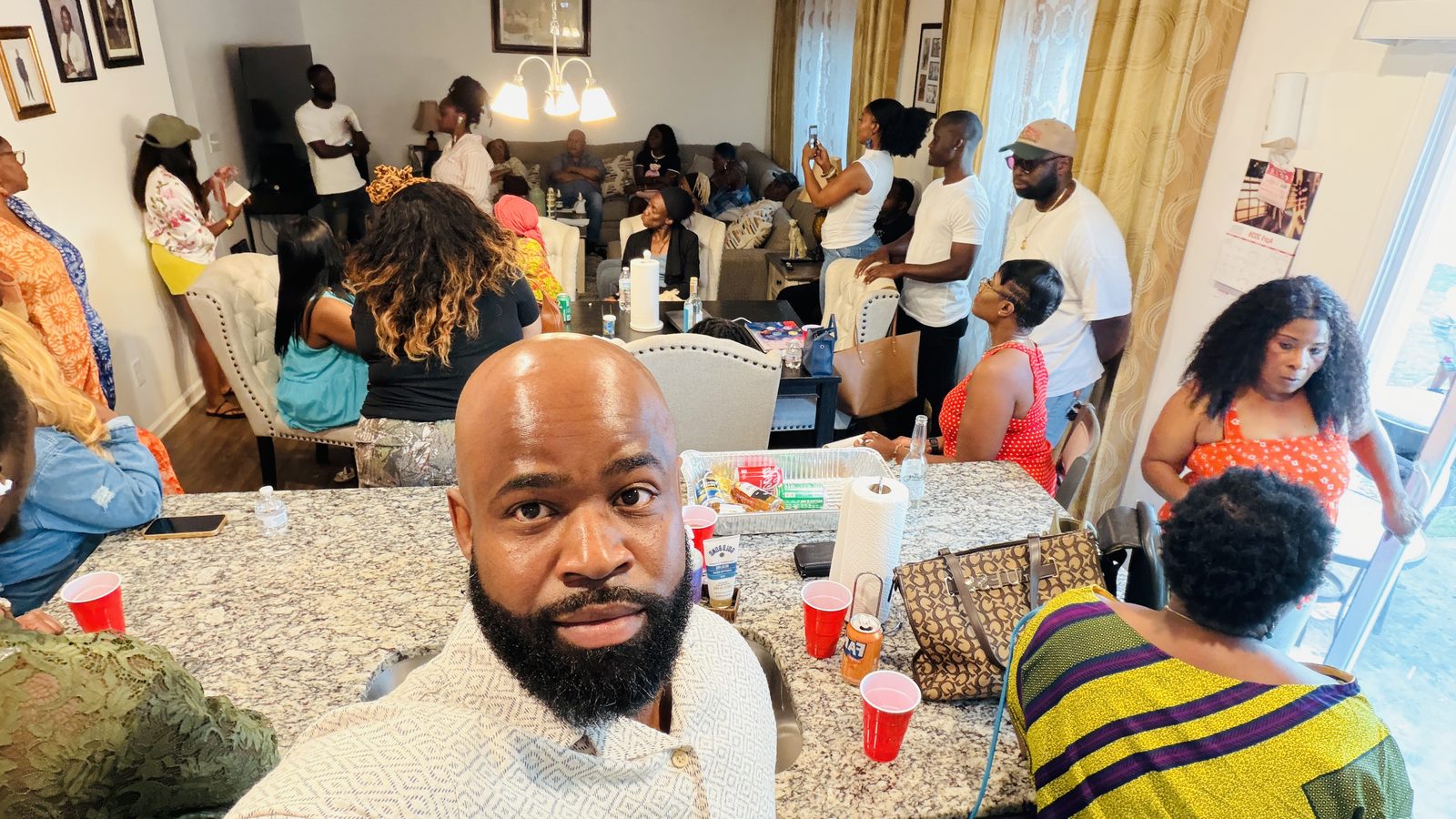 Campaign team preparing behind the scenes at a gathering