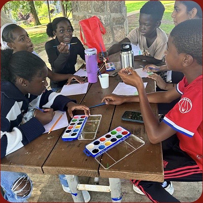 Campaign team members during a team-building session